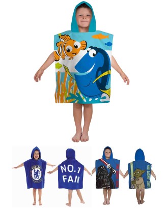 Kids Hooded Cotton Beach Towel Kids Hooded Cotton Beach Towel