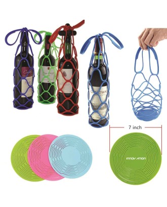 Silicone Wine Bottle Carrier 