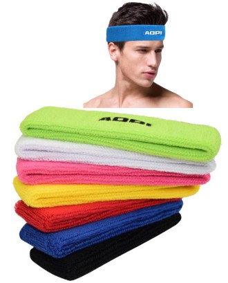 Heavyweight Terry Headband with Direct Embroidery
