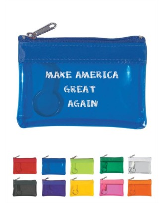  Translucent Zipper Coin Wallet